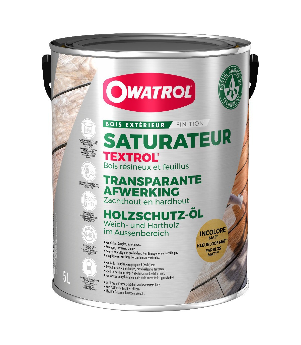 Owatrol Saturateur Textrol Bois Résineux et Feuillus